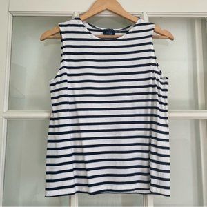 Saint James for J.Crew Striped Sleeveless Tank Made in France s. XL new no tags
